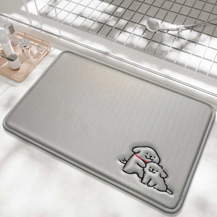 Playful Cartoon Bath Mat Kalsten