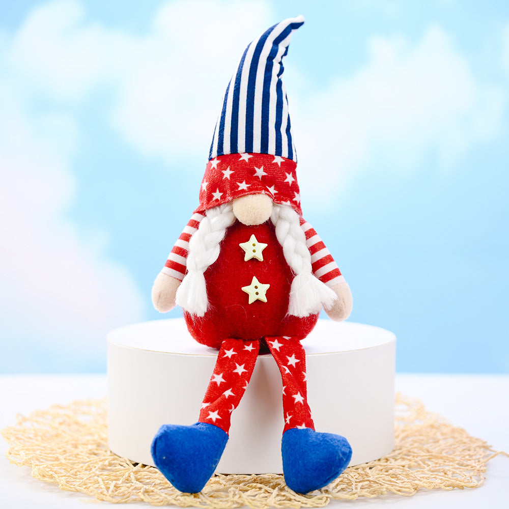 Decorative Patriotic Gnome Figurine Kalsten