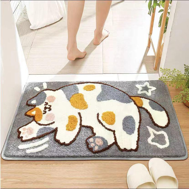 Playful Penguin-Themed Bath Mat Kalsten