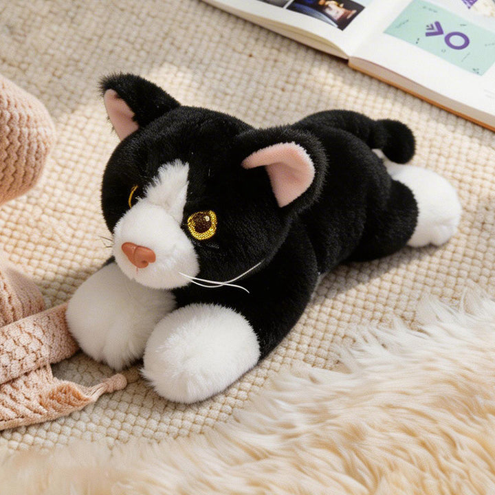 Lifelike Stretching Cat Plush Floor Cuddle Pillow Kalsten