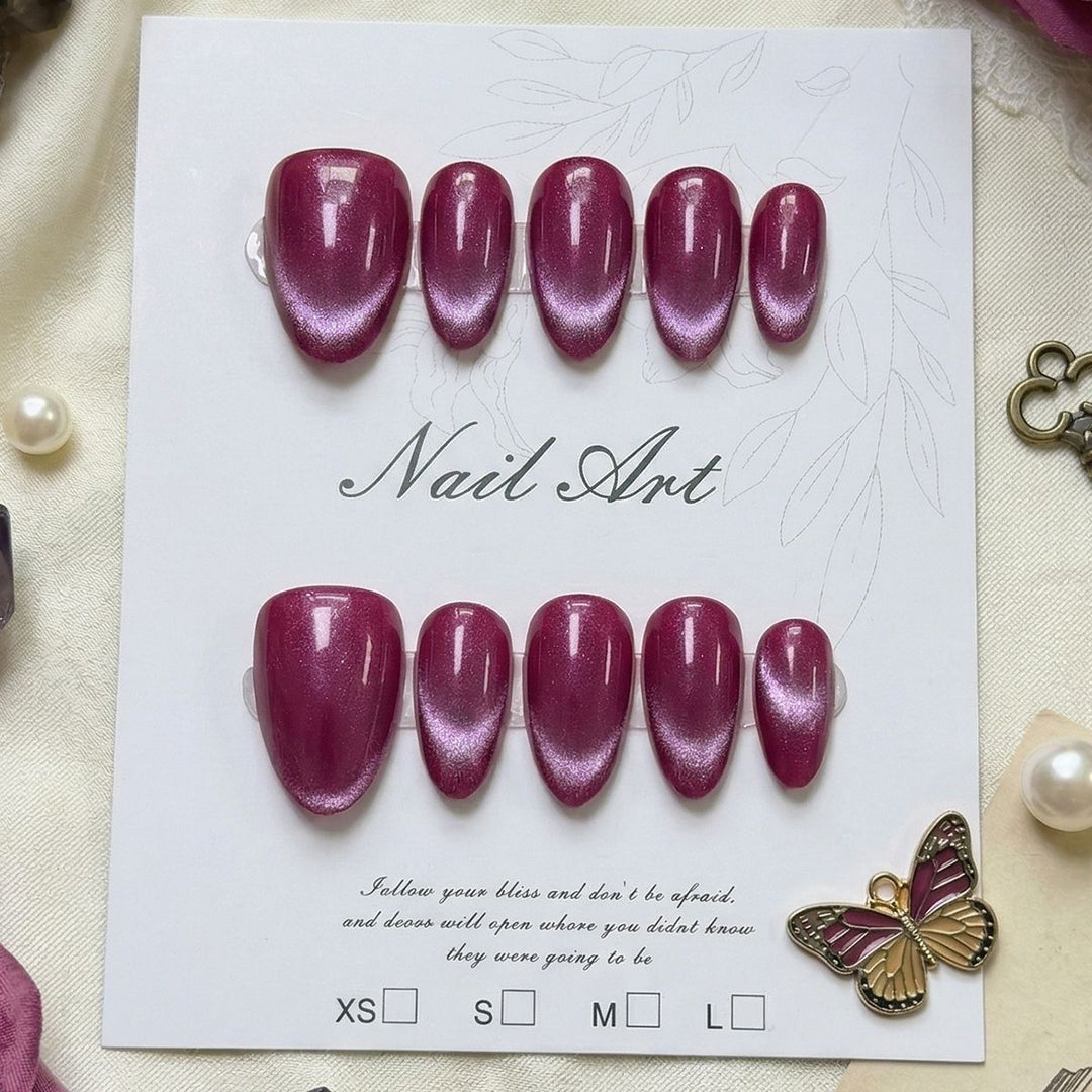 Premium Glossy Press-On Nail Set