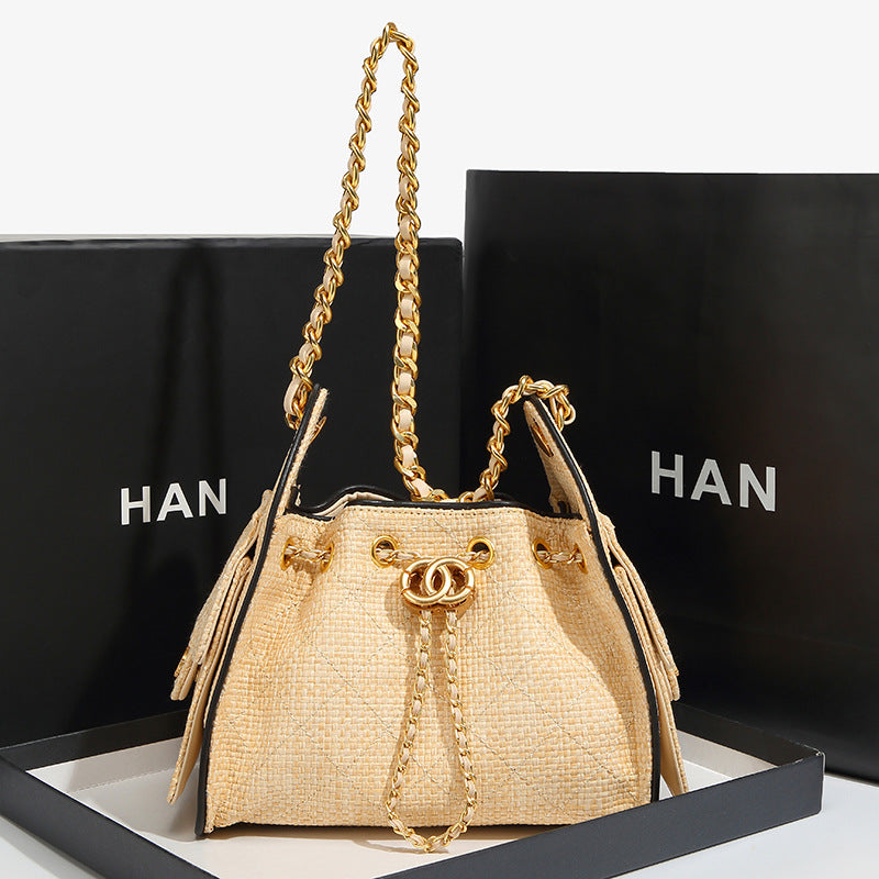 Elegant Drawstring Shoulder Bag