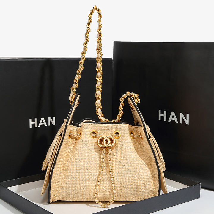 Elegant Drawstring Shoulder Bag