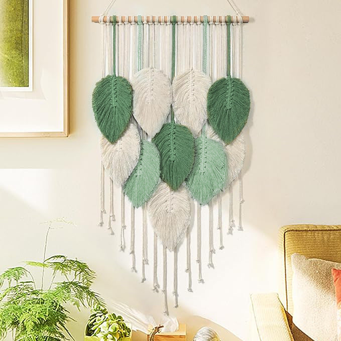Macrame Leaf Wall Hanging Tapestry Kalsten