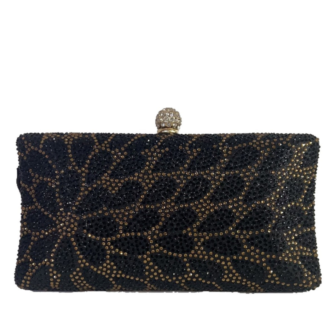Rhinestone-Embellished Clutch