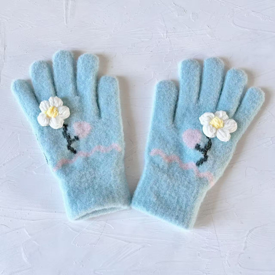 Butterfly Embellished Touchscreen Gloves Kalsten