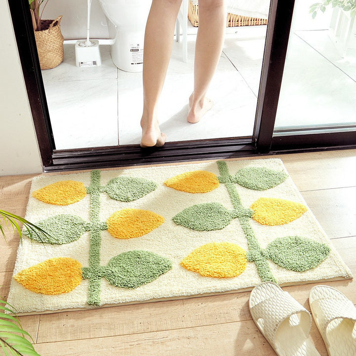 Textured Stone Pattern Bathroom Mat Kalsten