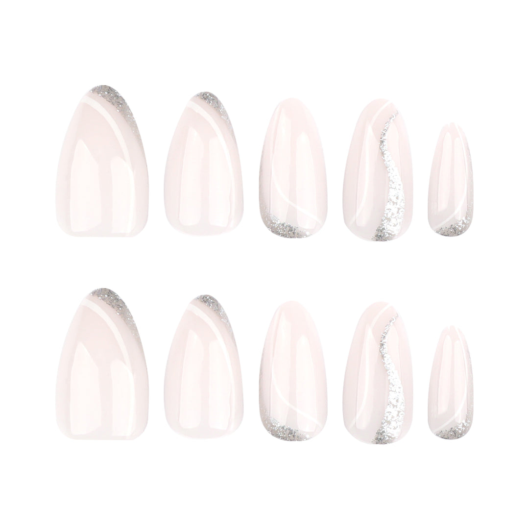 Artful nail designs with shimmering accents Kalsten