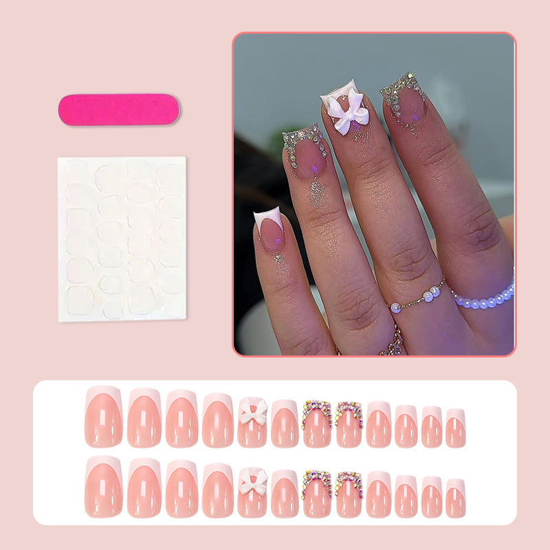 Artificial Nail Set with Glamorous Embellishments Kalsten