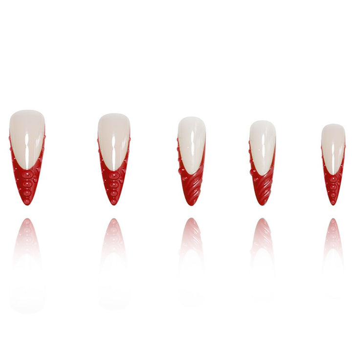 Decorative Sculpted Stiletto Press-On Nails Kalsten