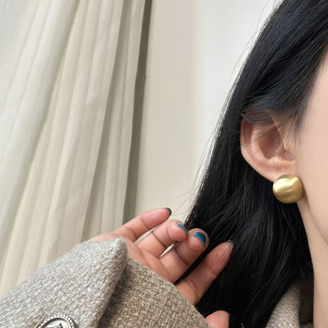 Elegant earrings made of high-gloss metal Kalsten