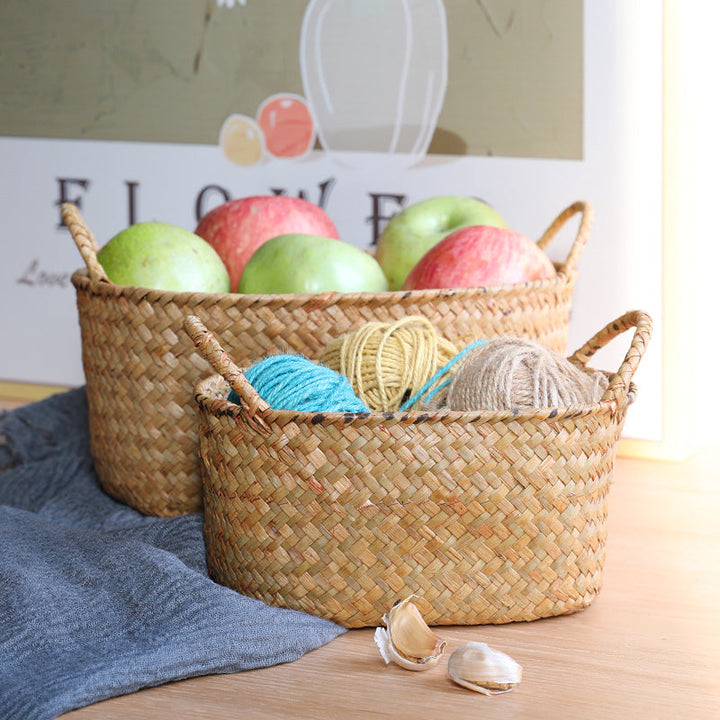 Handwoven Seagrass Storage Basket Kalsten