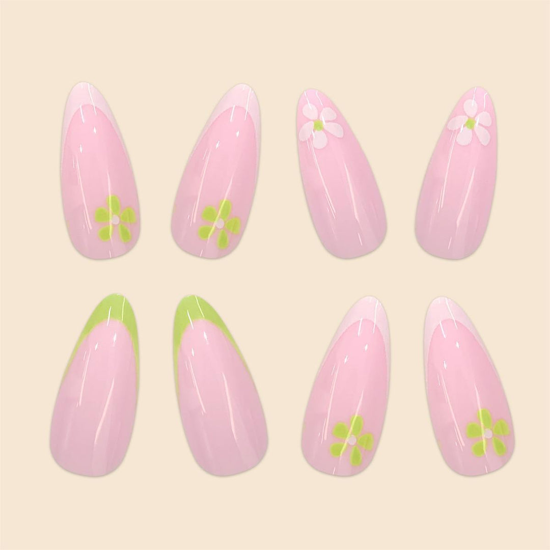 Floral Accented Acrylic Nail Designs