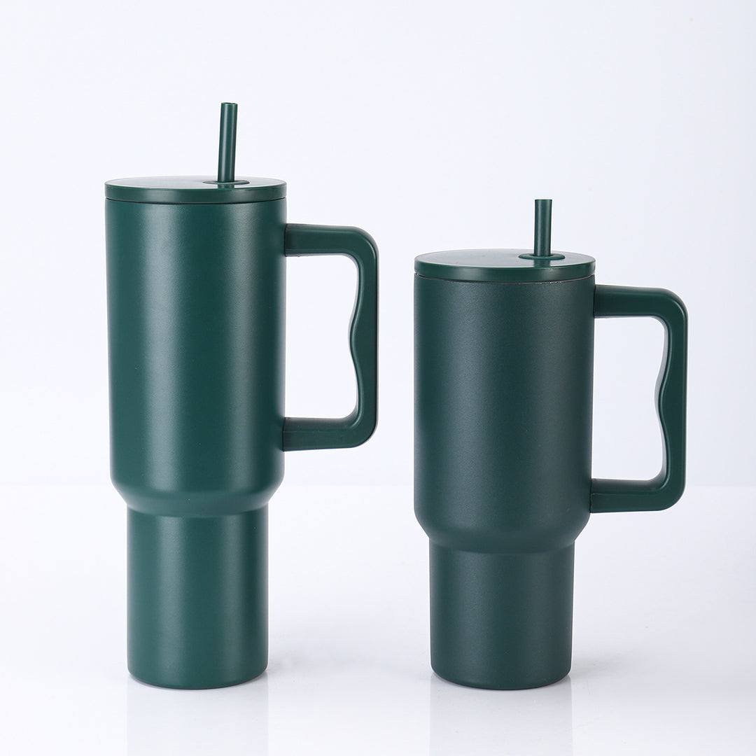 Women's High-Quality Insulated Mug with Integrated Straw Kalsten