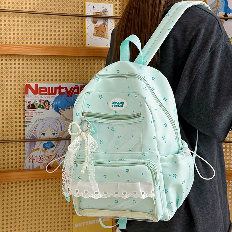 Playful Embroidered School Backpack Kalsten