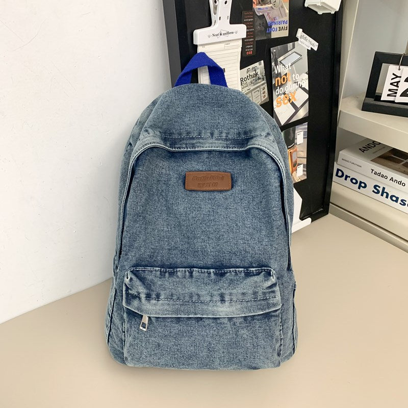 Denim Casual Backpack Kalsten