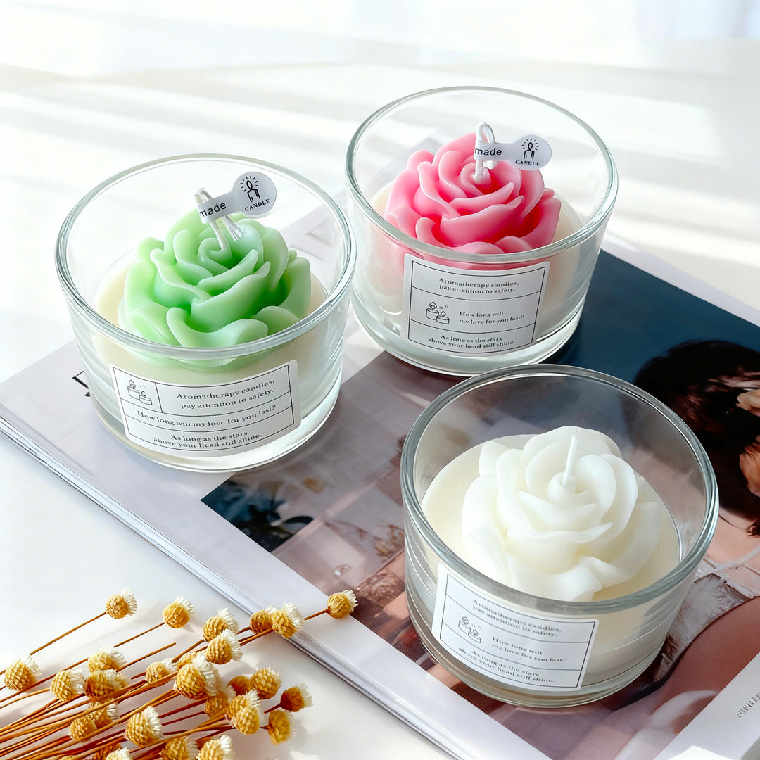 Aromatherapy Rose-Shaped Candle