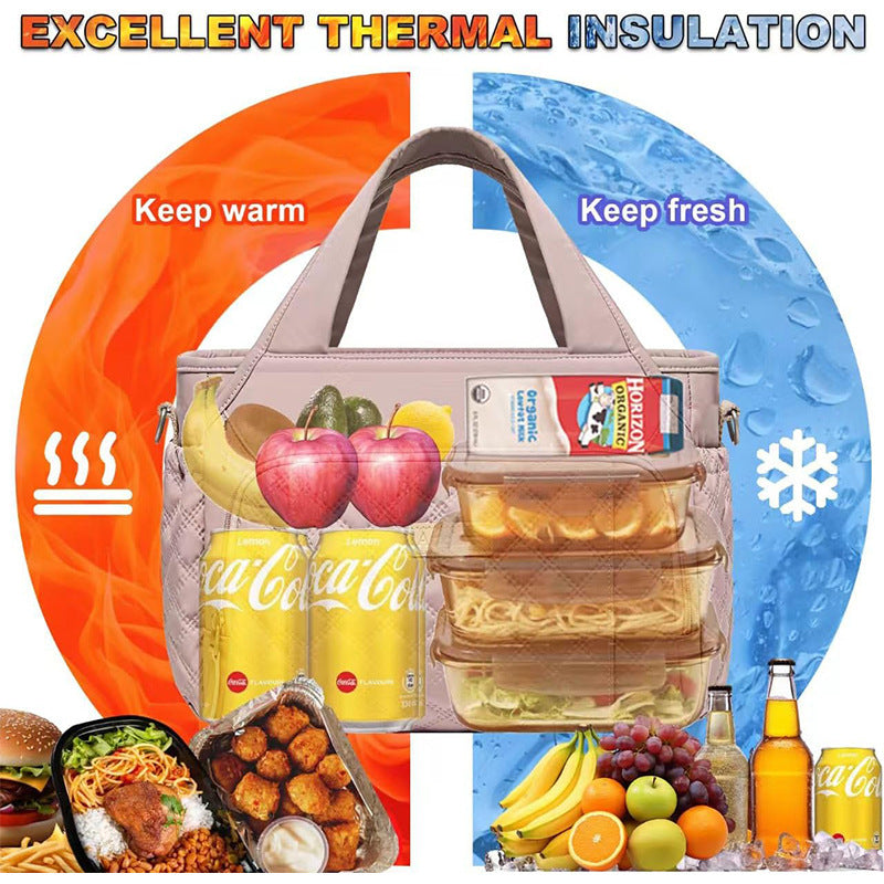 Quilted Multi-Pocket Handbag Kalsten