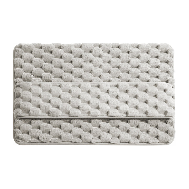 Plush Textured Bathroom Mat