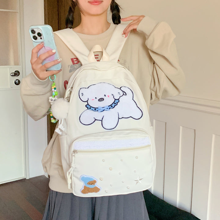 Cute Cartoon Character Print Backpack Kalsten