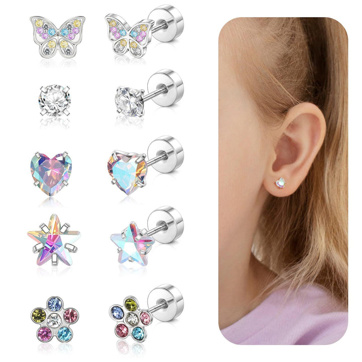 Gemstone Stud Earring Set Kalsten