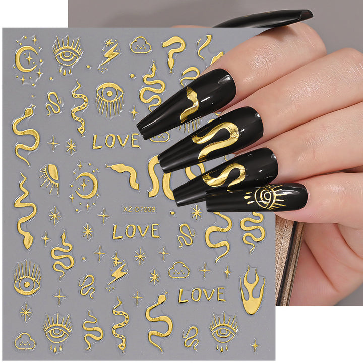 Floral Decorative Nail Art Stickers