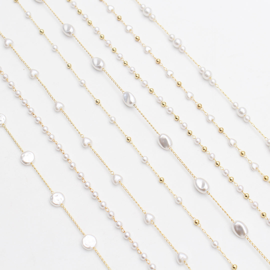 Pearl-Accented Eyewear Chain Kalsten