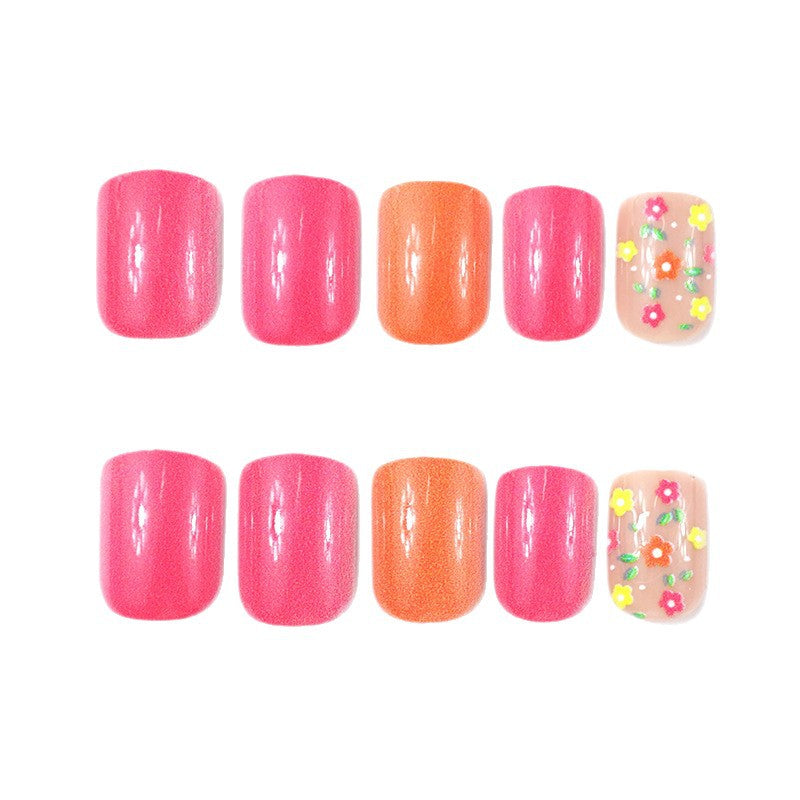 Trendy Floral Nail Art Design Kalsten