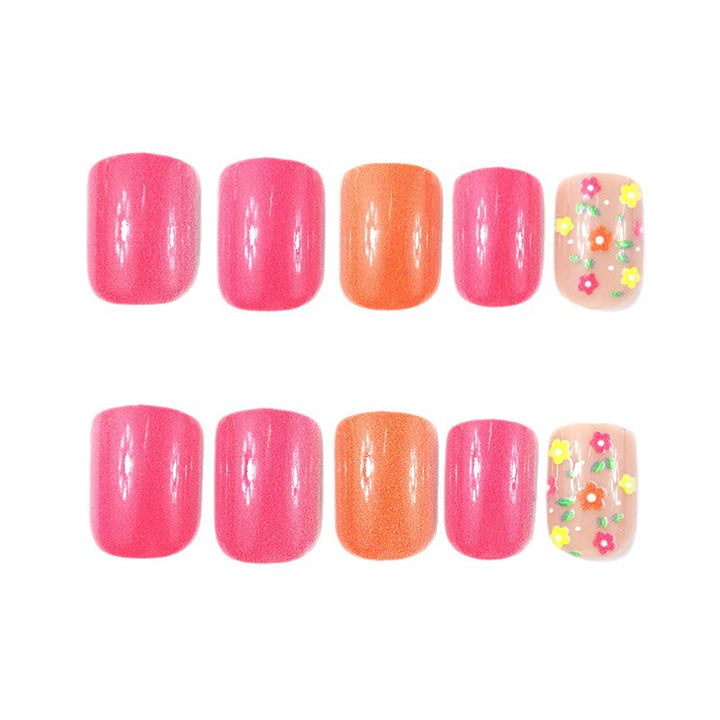 Trendy Floral Nail Art Design Kalsten