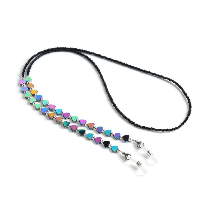 Heart-Shaped Beaded Eyewear Chain kalsten