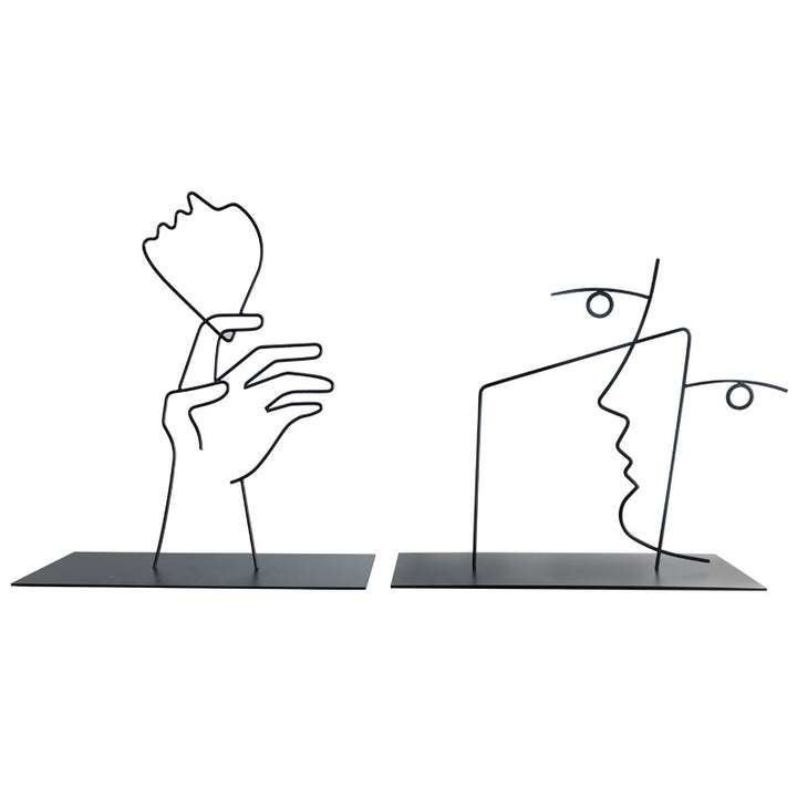 Abstract Line Art Sculpture