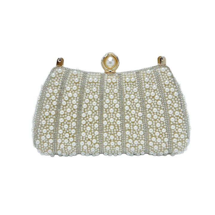 Pearl-Embellished Evening Clutch