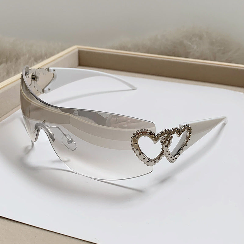 Ladies Designer Sunglasses with Luxurious Heart Accent Kalsten