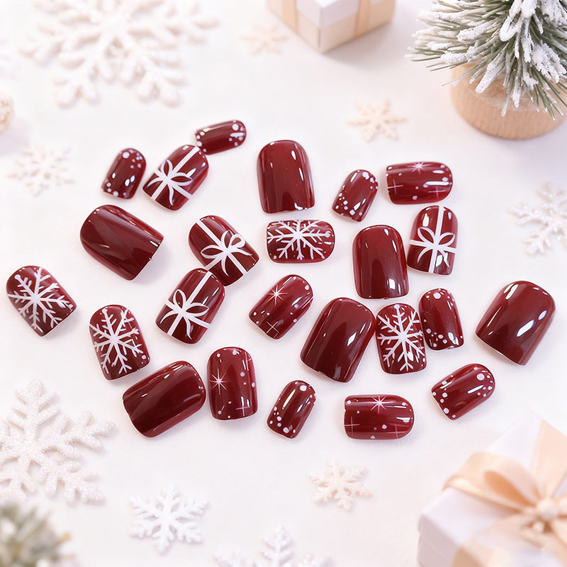 Festive Winter Nail Art Kalsten