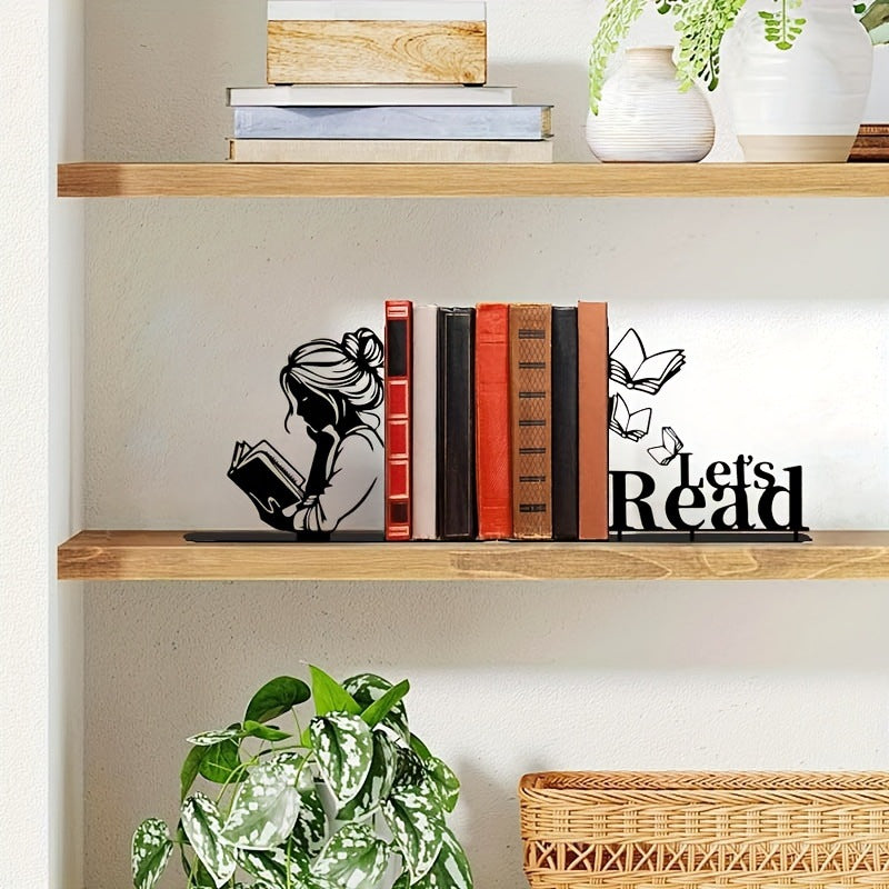 Artistic Reading Bookends