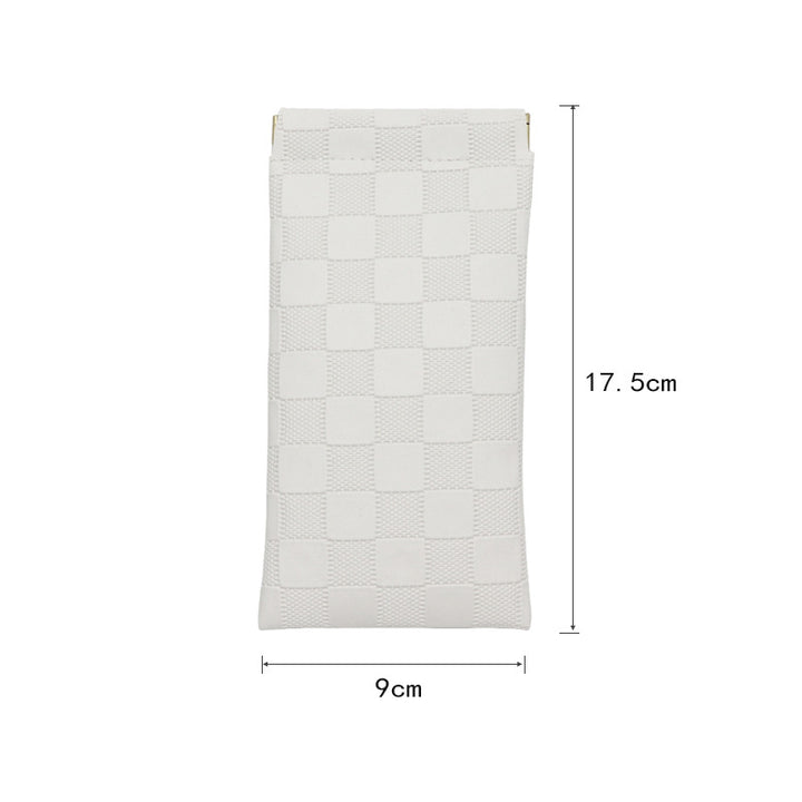 Fashionable Checkered Pouch Kalsten