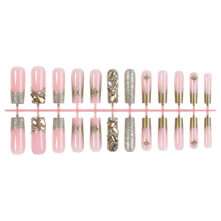 Fake nail set with glitter accents and elegant decorations Kalsten