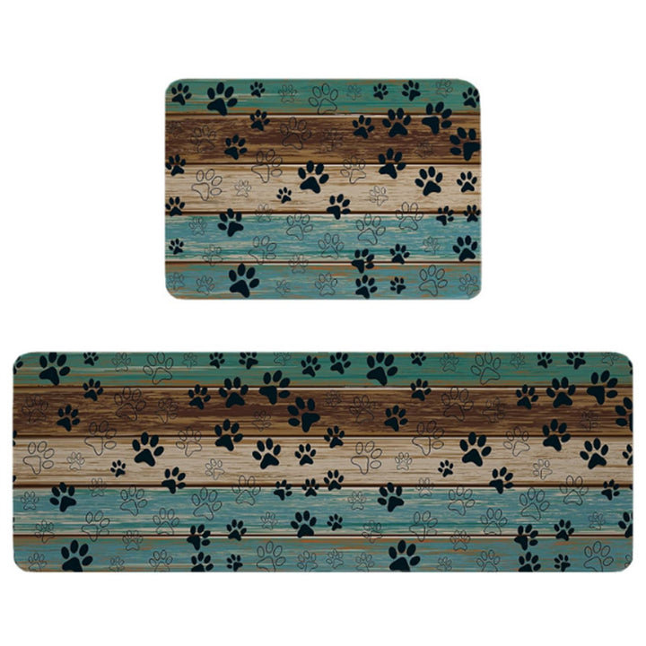Non-Slip Geometric Print Kitchen Mat Set Kalsten
