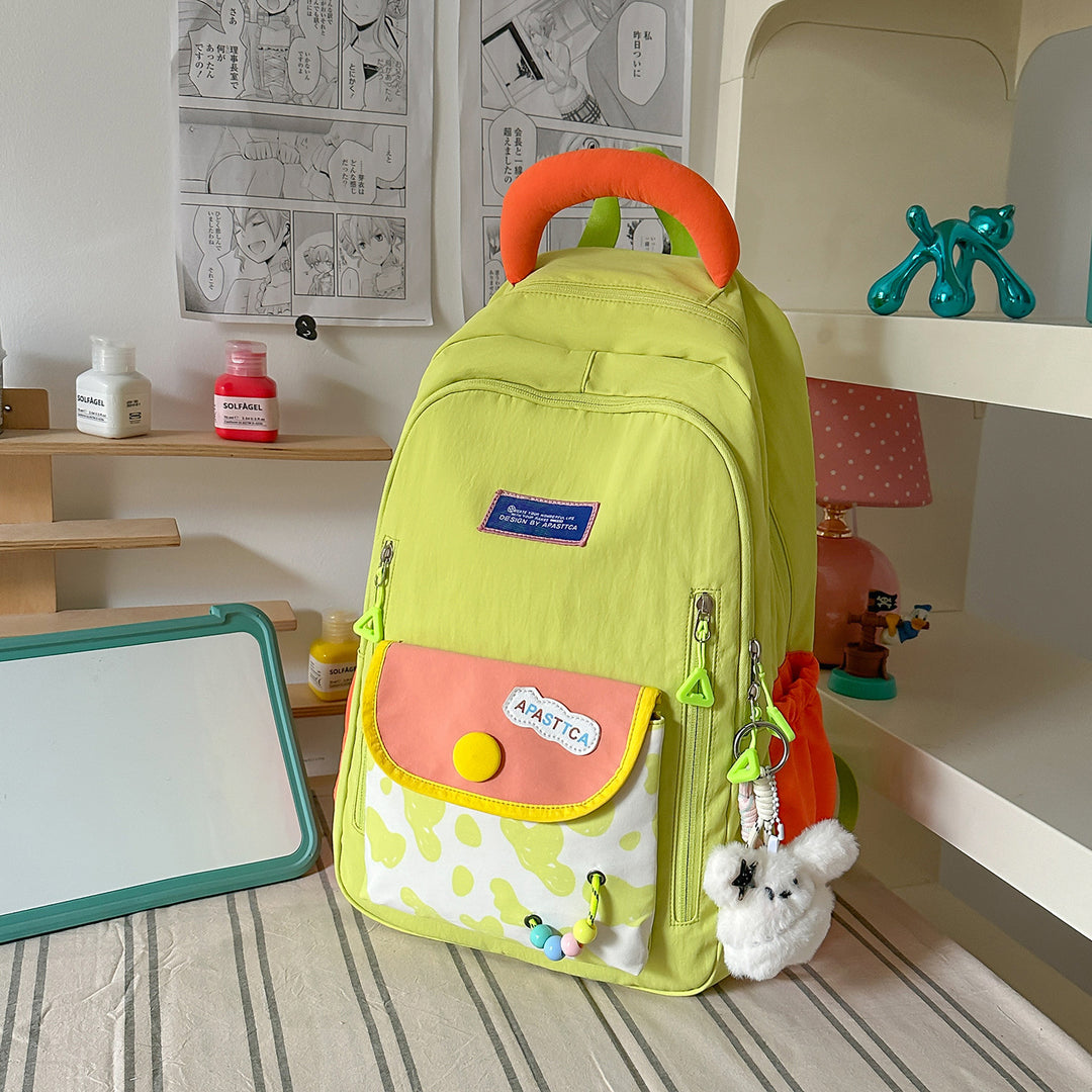 Stylish Multi-Pocket Backpack with Fun Accents Kalsten