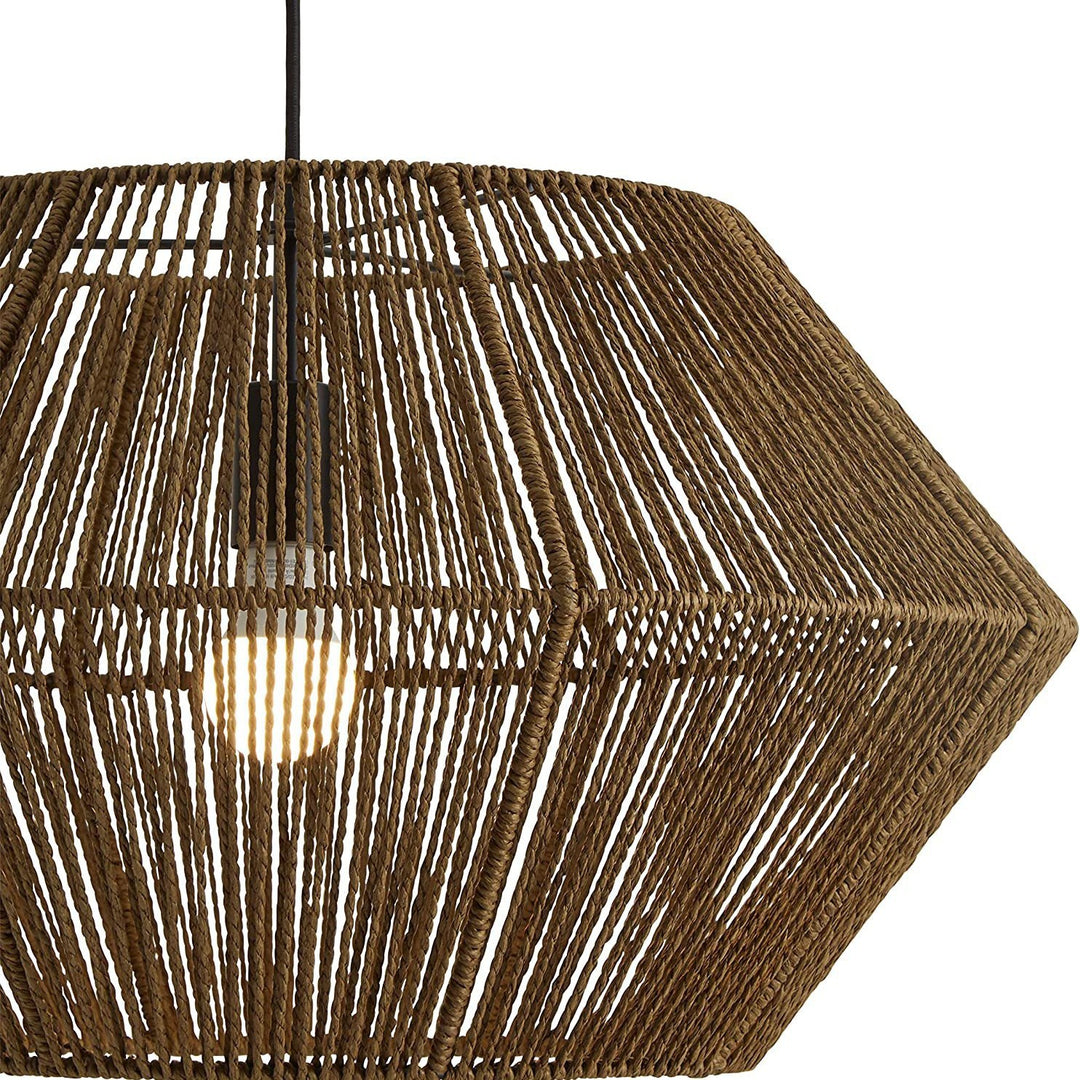 Woven Geometric Pendant Light