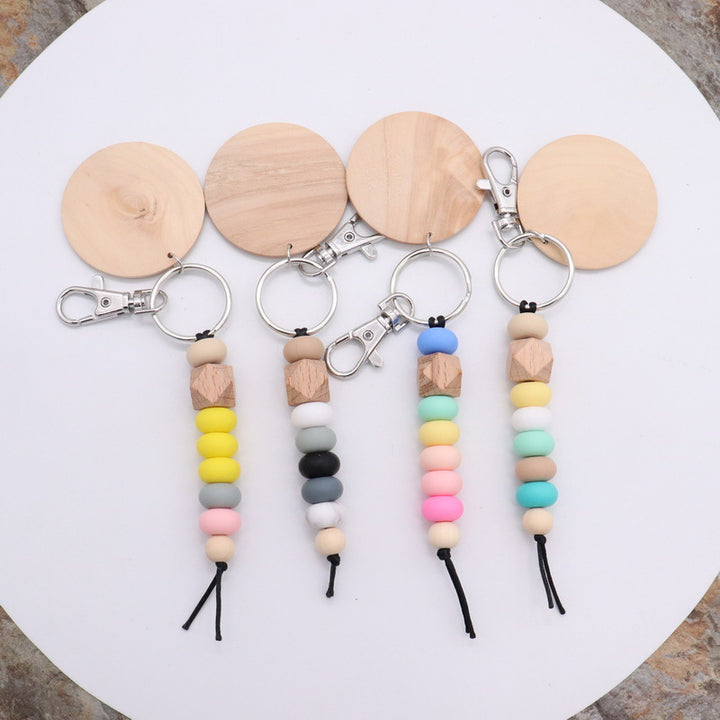 Decorative Wooden Beaded Keychain Kalsten