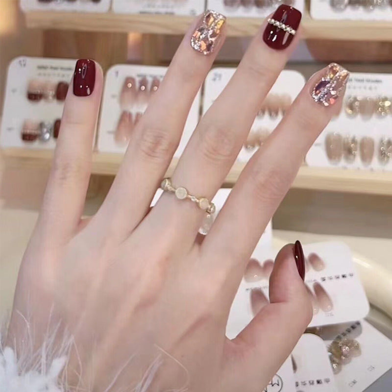 Ombre Press-On Nails with Glossy Finish Kalsten