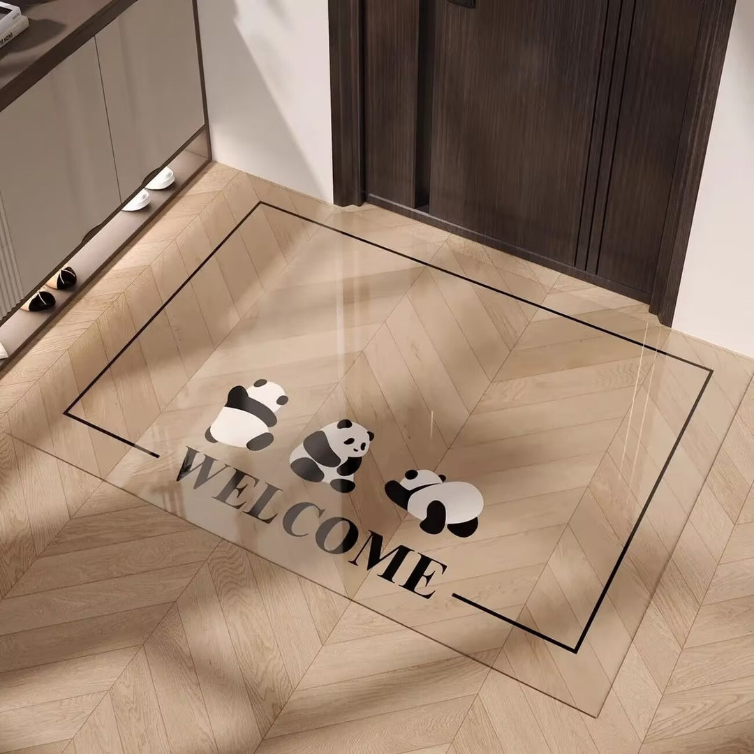 Playful Smiley Face Decorative Mat