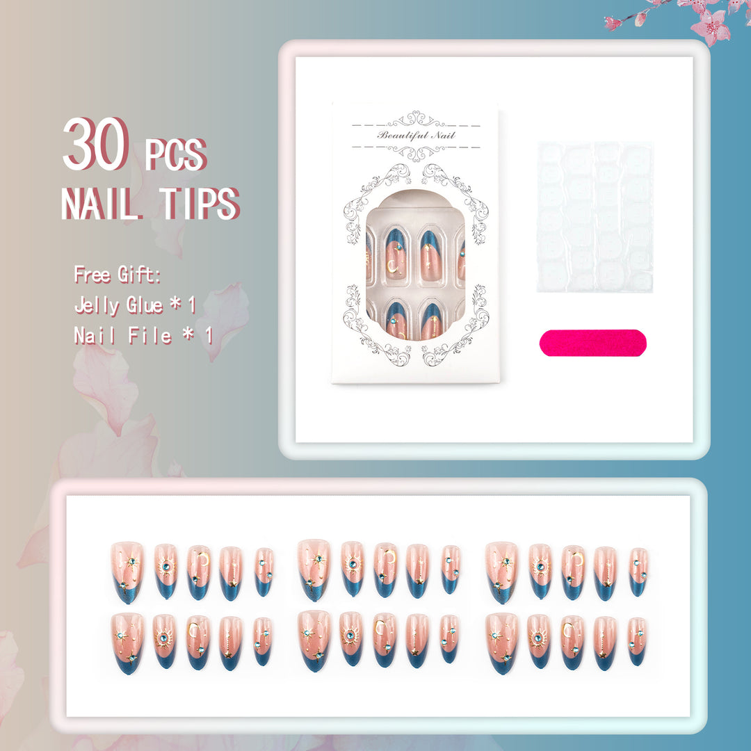 Cosmic-Themed Press-On Nail Set