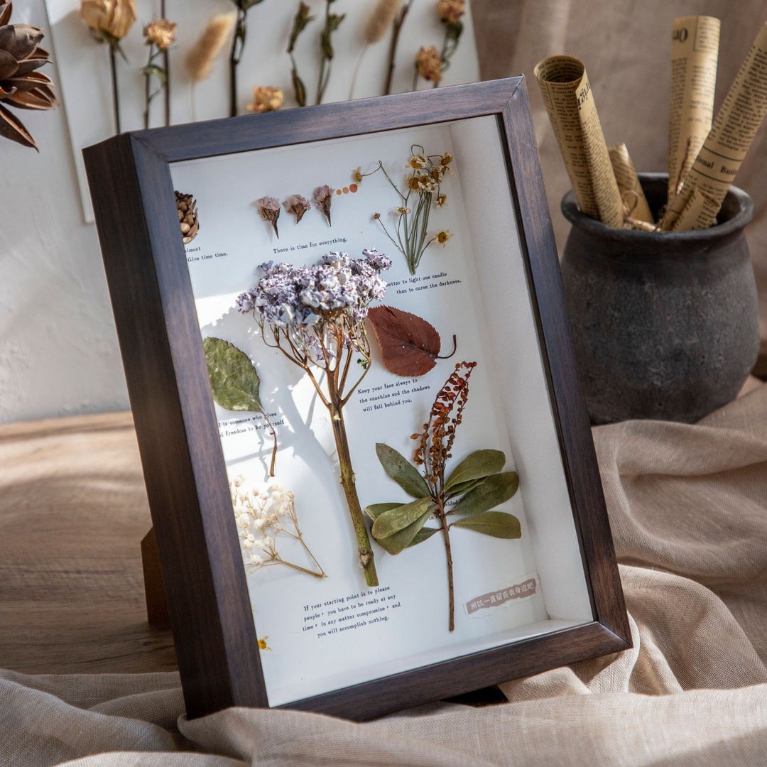Elegant Botanical Pressed Flower Frame