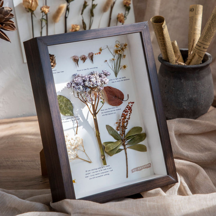 Elegant Botanical Pressed Flower Frame