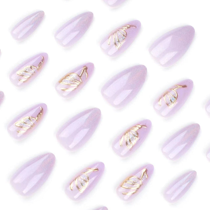 Elegant Decorative Press-On Nails