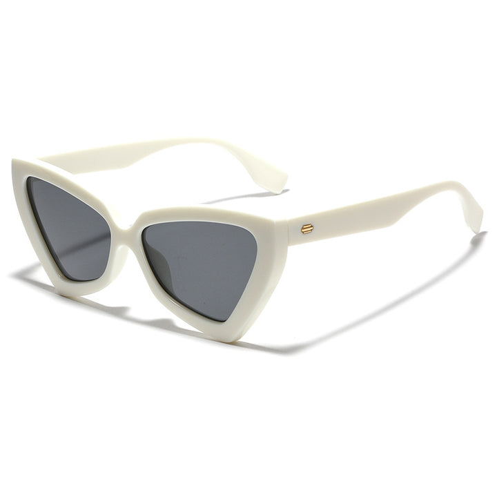 Women's Cat-Eye Sunglasses with Mirrored Lenses and Sturdy Frame Kalsten