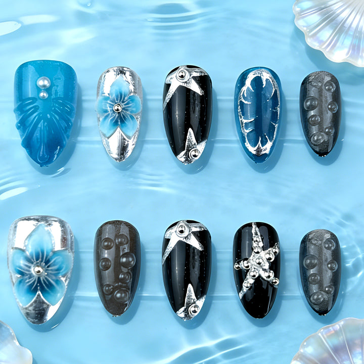 Artificial nail set with extravagant design Kalsten