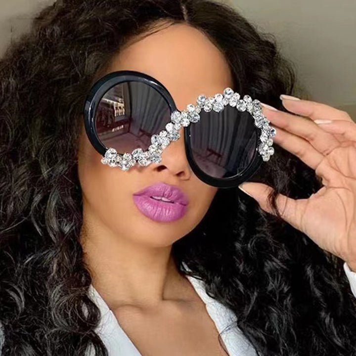 Ladies Glamorous Sunglasses with Rhinestone Applications Kalsten